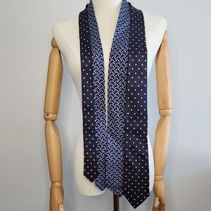 Two Thomas Pink Navy and Yellow Polka Dot Tie Set